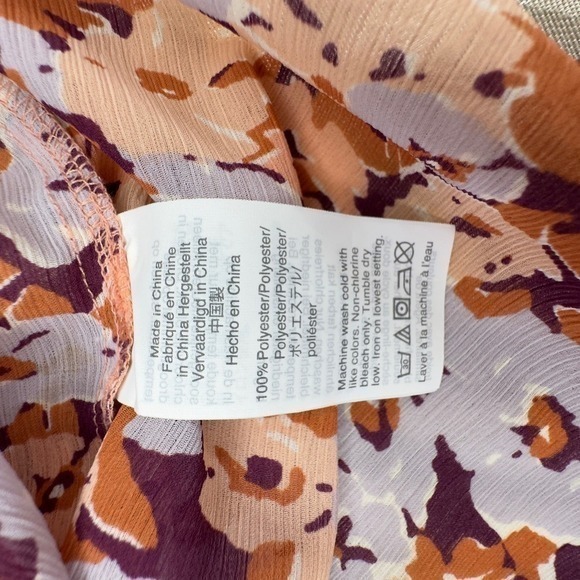 Madewell size M Smocked Mockneck Top in Floral Breeze - Picture 10 of 11